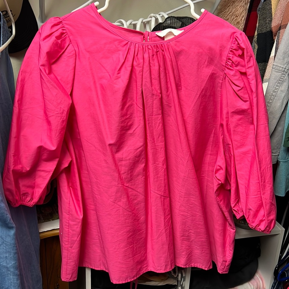 Hot pink blouse